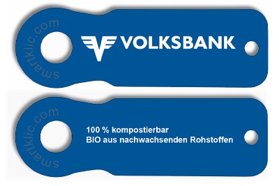Smartklic BIO Einkaufswagenlöser für Volksbank
